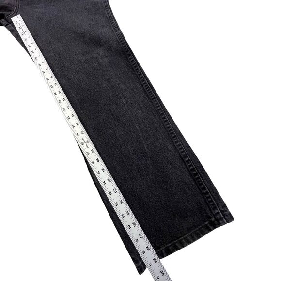 Vintage Wrangler Jeans Mens 35x30 (Fits 34x29) Black Denim Cowboy Cut 936WBK - Picture 10 of 12